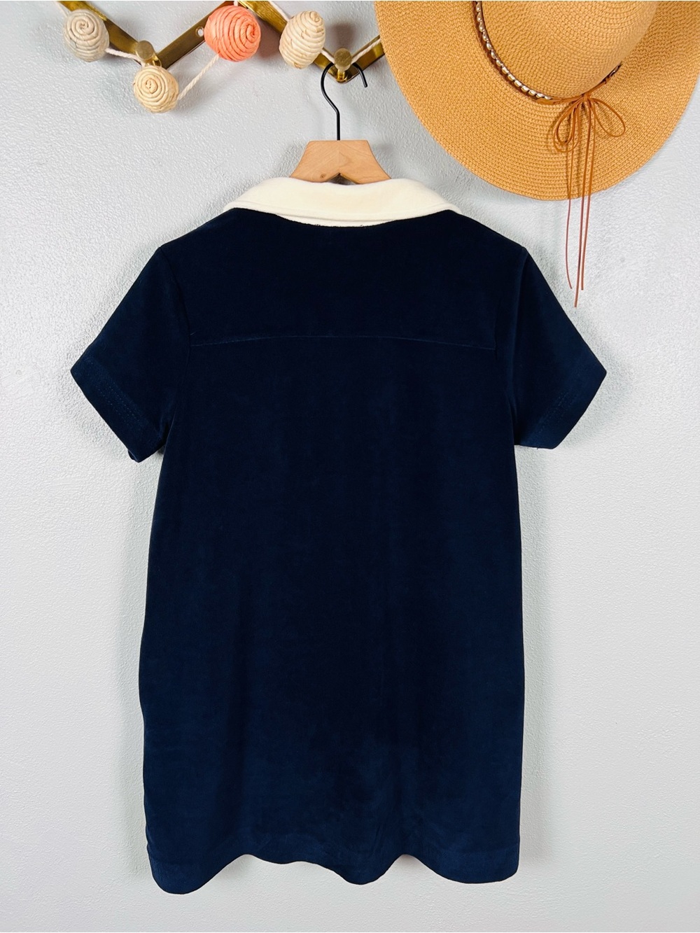 HATCH Maternity The Mitzi Terry Mini Dress in Navy Size Large - Picture 4 of 9
